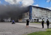 Banda del Río Salí: Incendio en depósito de Mercado Libre