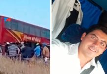 Triste despedida al chofer del micro que murió en el trágico choque frontal de La Pampa