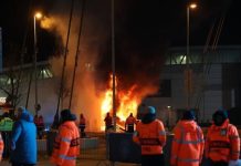 Incendio y evacuación en el estadio del Manchester City en la previa del partido con Brujas