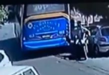 Video: motochorros balearon un colectivo durante un robo y mataron a una pasajera