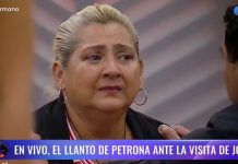 La emoción de Petrona al reencontrarse con su marido en “Gran Hermano”