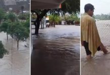 Video: un fuerte temporal azotó a Termas de Río Hondo