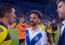 Video: la fuerte amenaza de Sebastián Domínguez a Andrés Merlos tras la derrota de Vélez