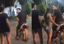 Un hombre le pegó una paliza a su hija porque manejaba una moto sin casco