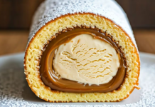 Receta de Tutankamón: postre helado con pionono y dulce de leche