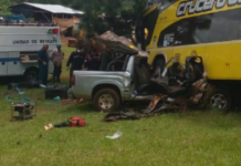 Tragedia en Misiones: un muerto y más de diez heridos por un choque entre un colectivo y una camioneta