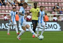 La Selección argentina Sub 20 cerró la fase de grupos del Sudamericano con un empate ante Ecuador