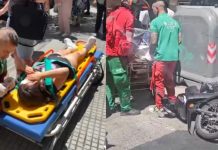 Una motociclista atropelló a una mujer y a su bebé cuando bajaban del colectivo en Balvanera