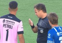 Godoy Cruz vs. Talleres suspendido por agresión al juez de línea
