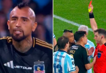 Gestos por las dos Copas América de Chile y tarjeta roja: la insólita expulsión de Arturo Vidal contra Racing