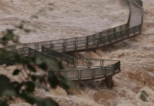Cierran el acceso a la Garganta del Diablo por la crecida del río