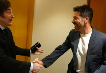 Javier Milei se encontró con el «Cholo» Simeone en Madrid