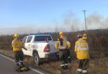Controlan un incendio de magnitud