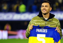 Qué camiseta usará Paredes en Boca