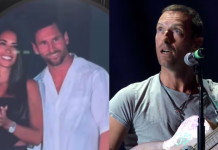 Lionel Messi y Antonela fueron sorprendidos por la “kiss cam” de Coldplay