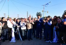Jaldo inauguró obras de pavimento, alumbrado y un complejo de semáforos