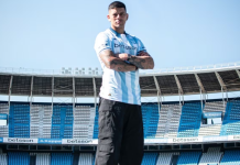 Racing presentó a Marcos Rojo con un irónico mensaje y podría jugar el martes ante Peñarol