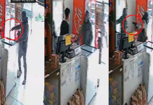 Video: el escalofriante momento en que un ladrón le disparó a un kiosquero luego de que activara la alarma