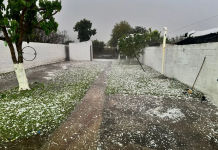 Chaparrones y caída de granizo sorprendieron al sur tucumano este sábado