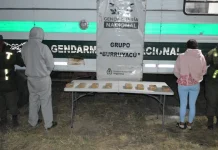En 7 de Abril: detuvieron a una pareja que llevaba cocaína en el cuerpo