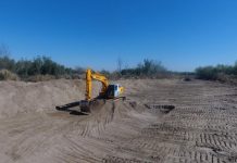 Avanzan los trabajos de encauzamiento en el río Medina