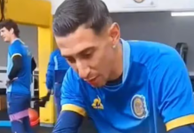El conmovedor gesto de Di María con un hincha con discapacidad que fue al entrenamiento de Central