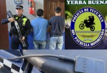 Aprehenden a dos sospechosos con un inhibidor de señal en Yerba Buena