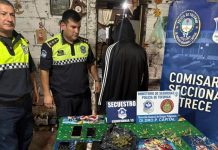 Secuestran una réplica de arma de fuego y marihuana en allanamientos por un robo en banda