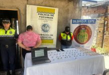 Secuestraron réplicas de armas y drogas en allanamientos