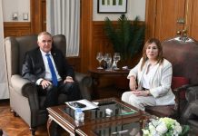 El gobernador Jaldo recibió a la senadora nacional Beatriz Ávila