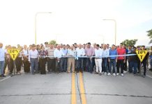 Jaldo inauguró obras de repavimentación e iluminación en Leales