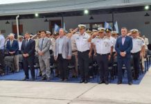 El ministro de seguridad Agüero Gamboa presenció el acto por el 204° aniversario de la Policía de Tucumán