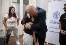 El ministro Masso recibió a Tatiana Saravia