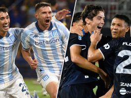 Racing iguala con el líder Independiente Rivadavia por el Torneo Apertura: Matko Miljevic fue expulsado a la media hora de juego