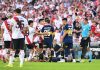 Empujones y dos amarillas: el áspero cruce entre Acuña y Paredes en el Superclásico entre River Plate y Boca Juniors