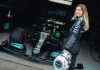 La piloto de 22 años que marcó un hito en la historia de la Fórmula 1 al rodar en un monoplaza de Mercedes
