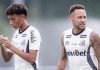 Una zancadilla y una bofetada: la escandalosa pelea de Neymar con el hijo de Robinho en la práctica del Santos