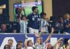 El gol de tiro libre de Lionel Messi ante Jordania en el Mundial: el efusivo festejo de Anto Roccuzzo con sus hijos