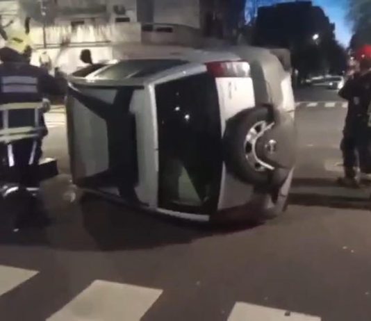 Mañana accidentada en CABA: al menos seis heridos y un perro atrapado dentro de un auto en tres siniestros viales