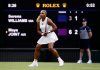 Serena Williams volvió al tenis a los 44 años: luchó más de dos horas y perdió en la primera ronda de Wimbledon
