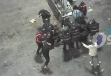Un grupo de personas atacó a botellazos a la Policía de Córdoba durante los festejos por el triunfo de la selección