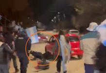 Atropelló a un policía de Neuquén durante los festejos por la victoria de Argentina, se dio a la fuga y lo detuvieron