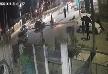 Chubut: chocó a un auto y se llevó a su conductor arriba del capot por varias cuadras