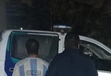 Detuvieron a un hombre con la camiseta de la Selección que golpeó e hirió a dos policías