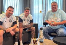 El álbum de fotos de la despedida de la selección argentina de Kansas City antes de la semifinal ante Inglaterra