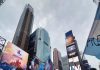 El multitudinario banderazo de los hinchas argentinos en Times Square antes de la final del Mundial