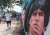 El tenso momento que vivió Ciro Martínez con la policía durante el banderazo de los hinchas argentinos en Miami