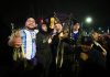 El túnel de Caseros se convirtió otra vez en una fiesta con el trombón de Joaquín Agüero