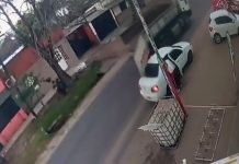 Imprudencia, choque y milagro: un camión embistió a un auto estacionado y una beba de un año salió despedida hacia el asfalto