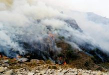 Incendio en las sierras de San Luis: los operativos intentan controlar las llamas y se investiga si fue intencional